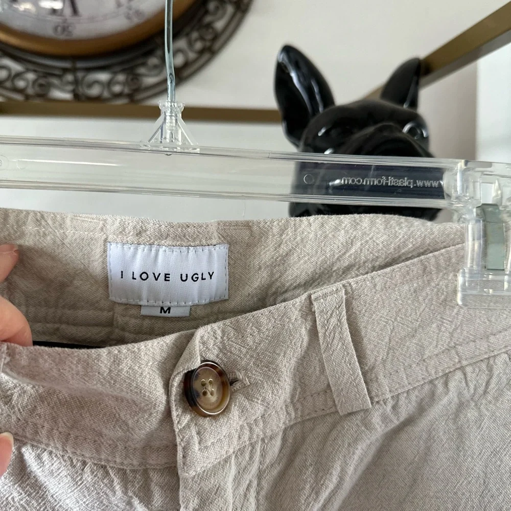 I Love Ugly Men's Cream Pants